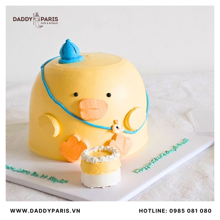 Bánh gato hình con vịt Daddy Paris