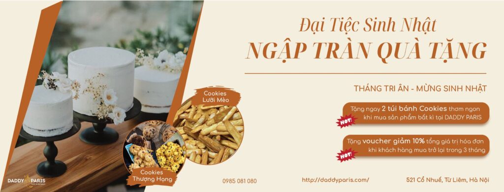 Bánh sinh nhật Daddy Paris